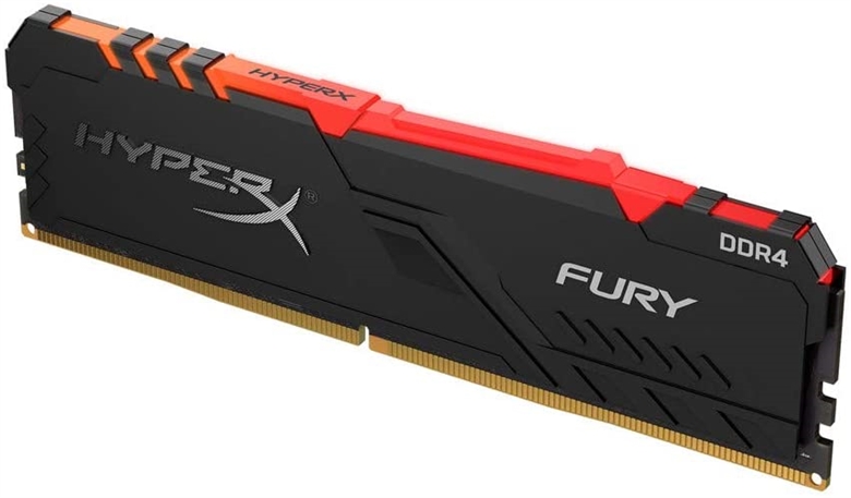 Kingston HyperX RGB RAM FURY 3000 MHz DDR4 DIMM Isometric View