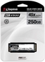 Kingston KC2500 SSD M.2 NVMe 250GB Box View