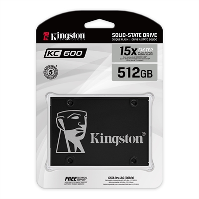Kingston KC600 512GB Vista del Paquete