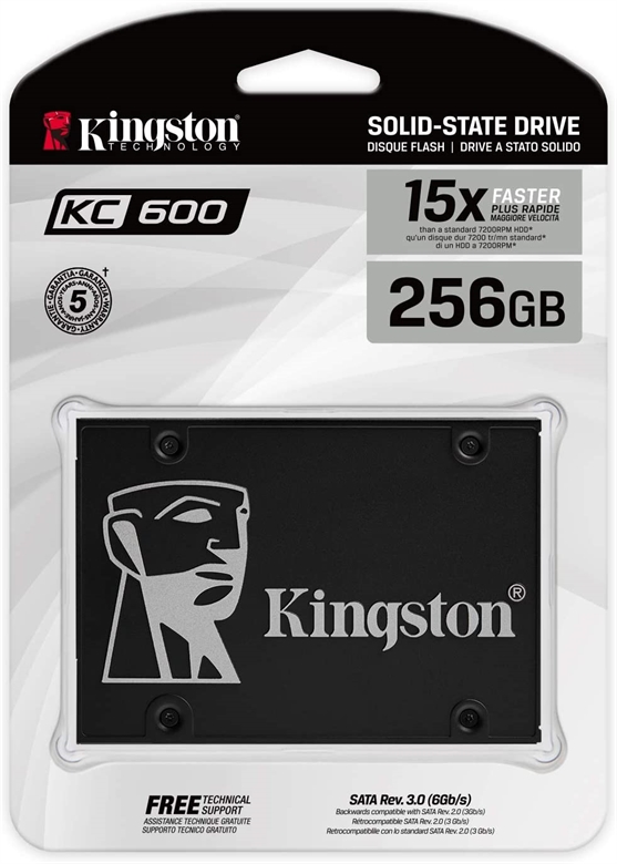 Kingston KC600 SSD 2.5inch 256GB Vista en Caja