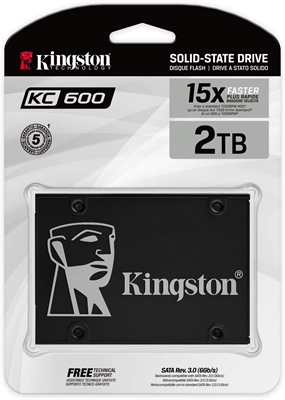 Kingston KC600 SSD 2.5inch 2TB Box View