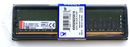 Kingston KVR32N22S8/16 16GB DDR4 SDRAM DIMM Package