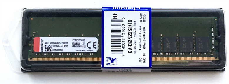 Kingston KVR32N22S8/16 16GB DDR4 SDRAM DIMM Empaque