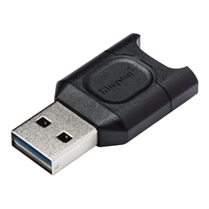 Kingston microSD MobileLite Plus  - Lector de Memorias, Negro, MicroSD(UHS-II/UHS-I), USB 3.2 Gen 1