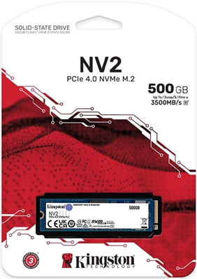 Kingston NV2 Series - Isometric Pack 500GB View