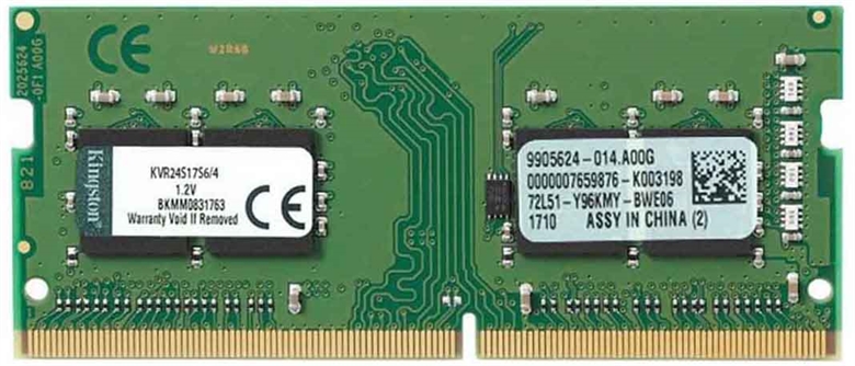 Kingston ValueRam KVR24S17S6/4 4GB SO-DIMM 2400MHz RAM
