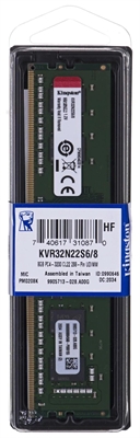 Kingston ValueRam KVR32N22S6/8 8GB DDR4 SDRAM DIMM Empaque