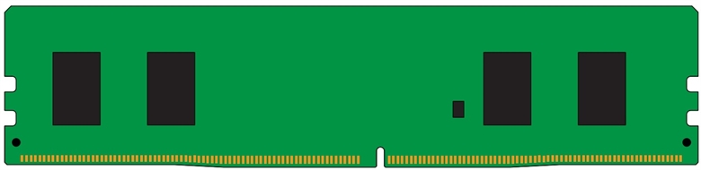 Kingston ValueRam RAM 8GB DDR4 DIMM 2666MHz Variation 2 Front View