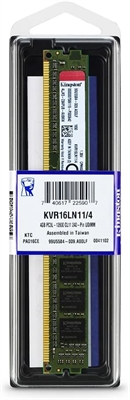 Kingston ValueRam RAM 4GB DDR3L DIMM 1600MHz In Box Vertical View