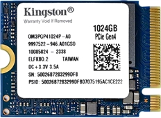 Kingston OM3PGP41024P-A0 - Unidad de Estado Sólido, 1024GB, M.2 2230
