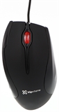 Klip Xtreme Ebony - Mouse, Cableado, USB, Óptico, 800 dpi, Negro