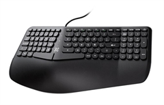 Klip Xtreme Evolve - Teclado Ergonómico, Alámbrico, USB, Español, Negro