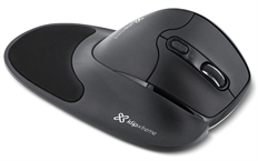 Klip Xtreme Flexor  - Ergonomic Mouse, Wireless, USB, Optic, 1600 dpi, Black