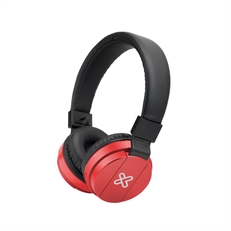 Klip Xtreme Fury KHS 620  - Headset, Stereo, On-ear foldable headband, with Microphone, Wireless, Bluetooth, micro-USB(Charging), 20Hz-20KHz, Red