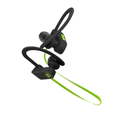 Klip Xtreme JogBudz - Earphone, Stereo, In-ear, Wireless, Bluetooth, 20Hz-20kHz, Green