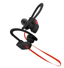 Klip Xtreme JogBudz - Earphone, Stereo, In-ear, Wireless, Bluetooth, 20Hz-20kHz, Red