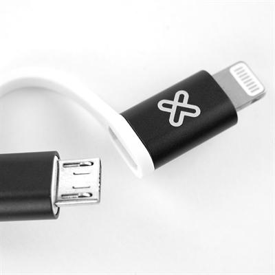 Klip Xtreme KAC-210 Cable Negro Adaptador Micro USB a Lightning