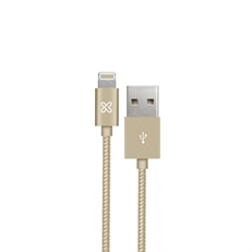 Klip Xtreme KAC-020  - USB Cable, Lightning Male to USB Type-A Male, USB 3.0, 2m, Gold