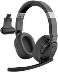Klip Xtreme DuoVox  - Headset, Mono/Estéreo, Circumaural, Inalámbrico, Bluetooth, 20Hz20kHz, Negro