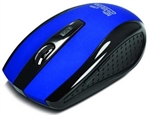 Klip Xtreme Klever  - Mouse, Inalámbrico, USB, Óptico, 1600 dpi, Azul