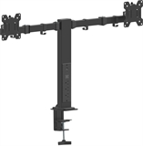 Klip Xtreme KMM-510 - Soporte Doble para Monitor, Negro, 13'' a 32'', Peso Máximo 8Kg por brazo, Acero y plástico