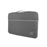 Klip Xtreme KNS425SV  - Funda para portátil, 14", bolsillo frontal, acolchada protectora, plateada