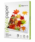 Klip Xtreme KPG-120  -  Papel Fotográfico Satinado, 8.5 x 11 pulgadas, 20 Hojas