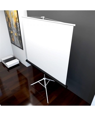 Pantalla de proyector con soporte pantalla de proyección portátil de 1 -  VIRTUAL MUEBLES