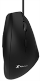 Klip Xtreme Krest - Mouse Ergonómico, Cableado, USB, Óptico, 1600 dpi, Negro