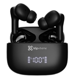 Klip Xtreme EdgeBuds Ultra - Earbuds, Estéreo, En el Oído, Inalámbrico, Bluetooth, 20Hz-20kHz, Negro