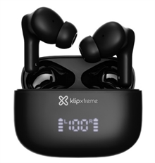 Klip Xtreme EdgeBuds Ultra - Earbuds, Stereo, In-ear, Wireless, Bluetooth, 20Hz-20kHz, Black