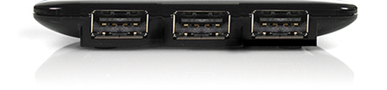 Klip Xtreme KUH-190B 2.0 USB Hub 4 Puertos Vista Frontal