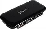 Klip Xtreme KUH-190B - USB Hub, 4 Ports, USB 2.0, 480Mbps