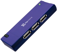 Klip Xtreme KUH-400A - USB Hub, 4 Ports, USB 2.0, 480Mbps