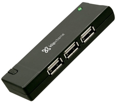 Klip Xtreme KUH-400B  - USB Hub, 4 Ports, USB 2.0, 480Mbps