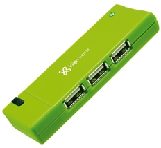 Klip Xtreme KUH-400G - Hub USB, 4 Puertos, USB 2.0, 480Mbps