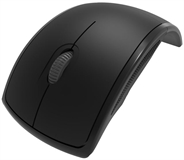 Klip Xtreme Lightflex - Mouse Ergonómico, Inalámbrico, USB, Óptico, 1000 dpi, Negro