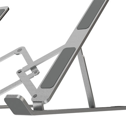 Klip Xtreme Notebook stand 8 levels Front View 2