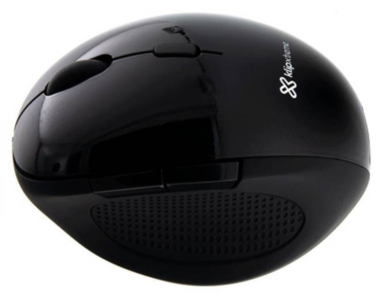 Klip Xtreme Orbix Mouse Inalámbrico Negro Vista Lateral