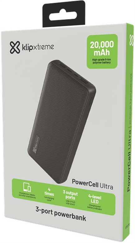 Klip Xtreme-Power bank-24 pin USB-C 5 pin Micro-USB Type B Box View 5