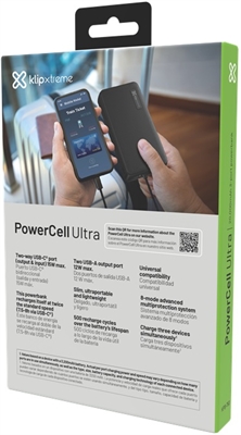 Klip Xtreme-Power bank-24 pin USB-C 5 pin Micro-USB Type B Box View 6