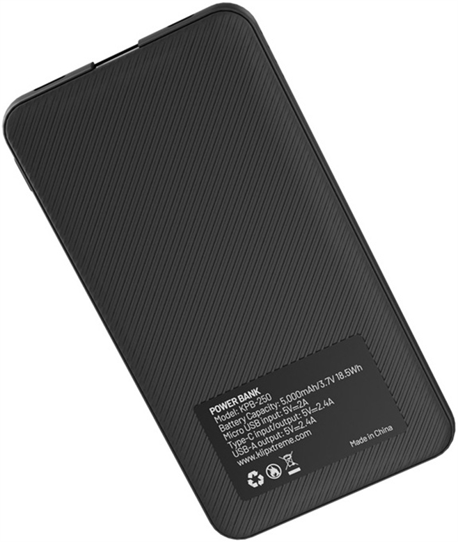 Klip Xtreme-Power bank-24 pin USB-C Rear View 3