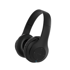 Klip Xtreme Pulse KHS-628  - Headset, Estéreo, Supraaurales plegables, con Micrófono, Inalámbrico y con cable, 3.5mm, Bluetooth(33m), 20Hz-20KHz, Negro