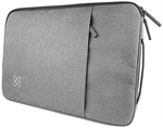 Klip Xtreme SquarePro - Laptop Sleeve, Silver, Polyester, 15.6"