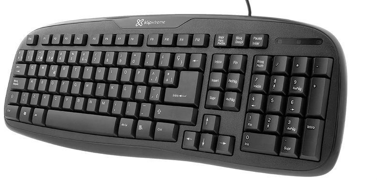 Klip Xtreme Stylus Teclado de Membrana Vista Isométrica