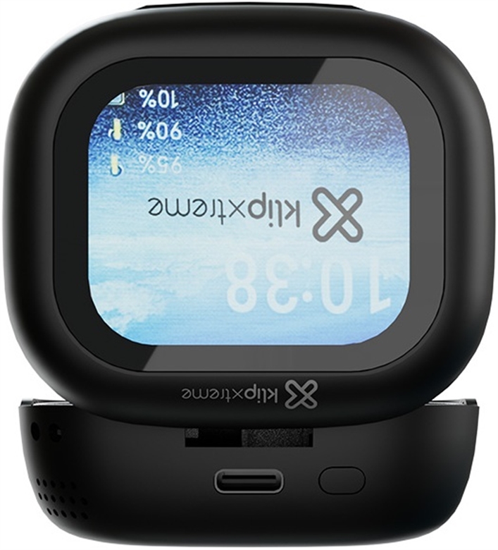 Klip Xtreme True wireless earphones For Phone For Portable electronics For Tablet Wireless 15Hrs Display Black Rear VIew 2