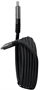 Klip Xtreme-USB cable-24 pin USB-C-3 m-Black-60W Braided Fast charging Left View 2
