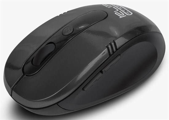 Klip Xtreme Vector Black Wireless Mouse Isometric View