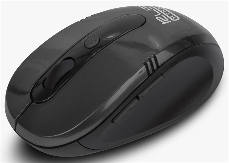 Klip Xtreme Vector Mouse Inalámbrico Negro Vista Isométrica