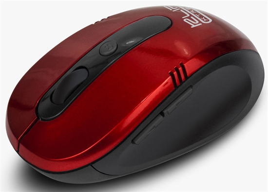 Klip Xtreme Vector Red Wireless Mouse Isometric View